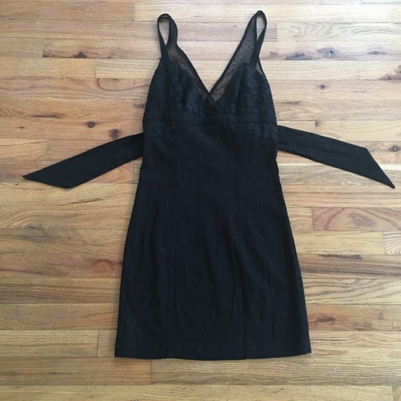 FREE PEOPLE Black KIRA DRESS Lace - Picture 4 of 4